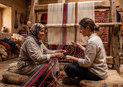 Join a Wonderful Carpet Weaving Workshop in Fes