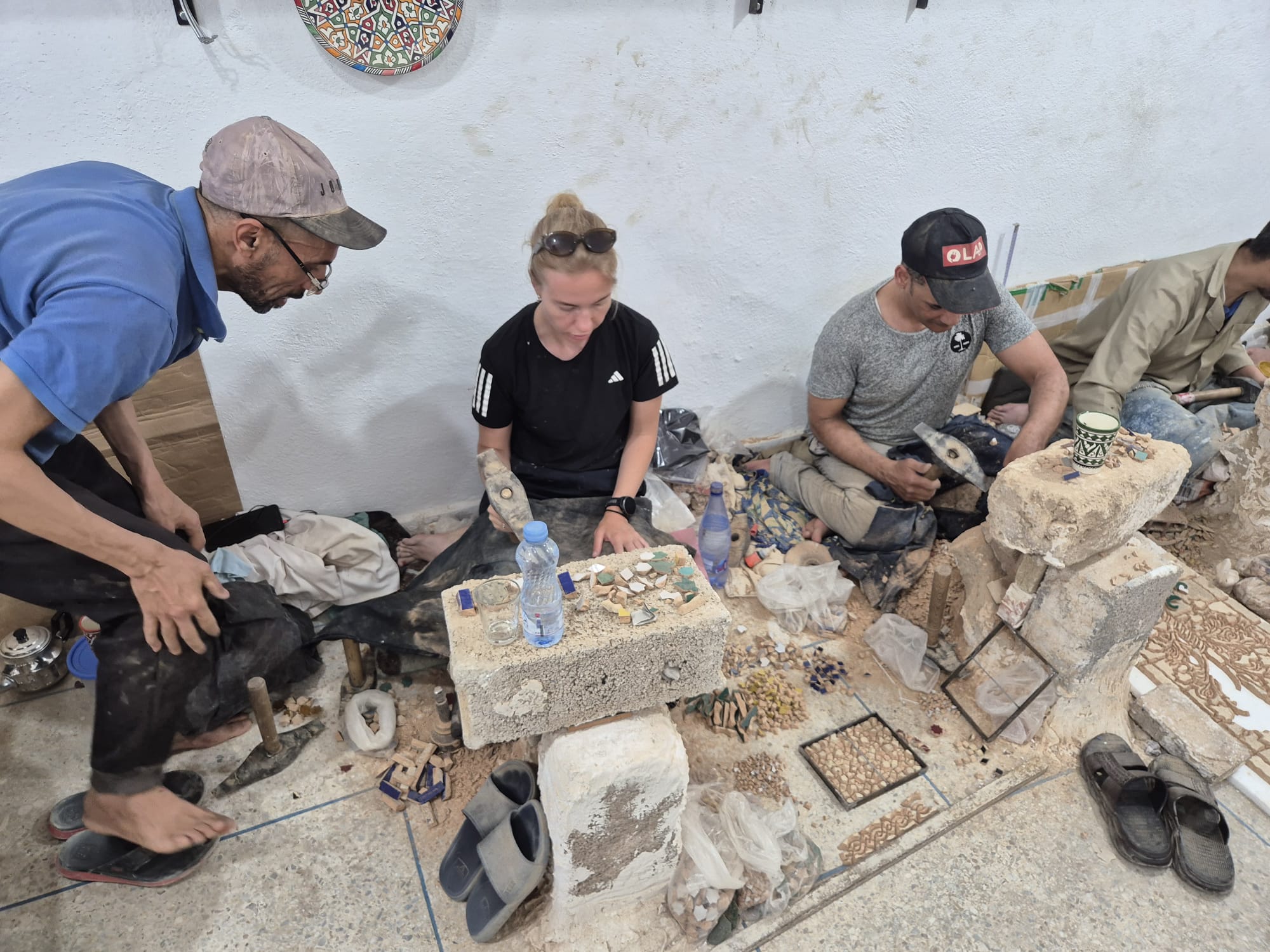 Arabic Calligraphy in Moroccan Pottery Art