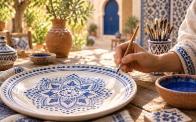 Pottery Painting Ideas: 25 Easy Moroccan-Inspired Designs